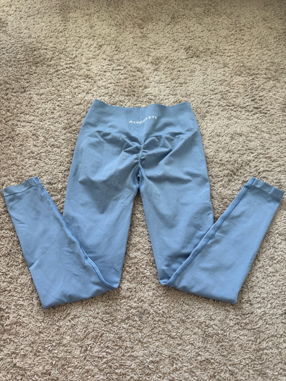 Alphalete Women Sky Blue High-Waist Leggings Size Medium